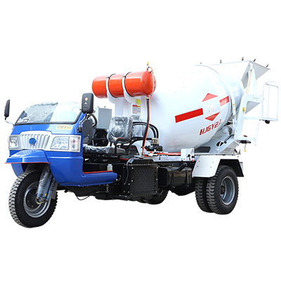 Tricycle-Mounted Concrete Mixer Truck